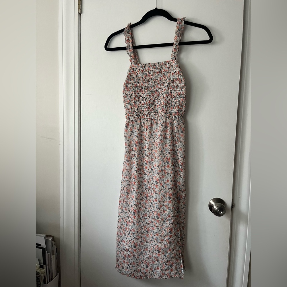 Multicolored floral long dress